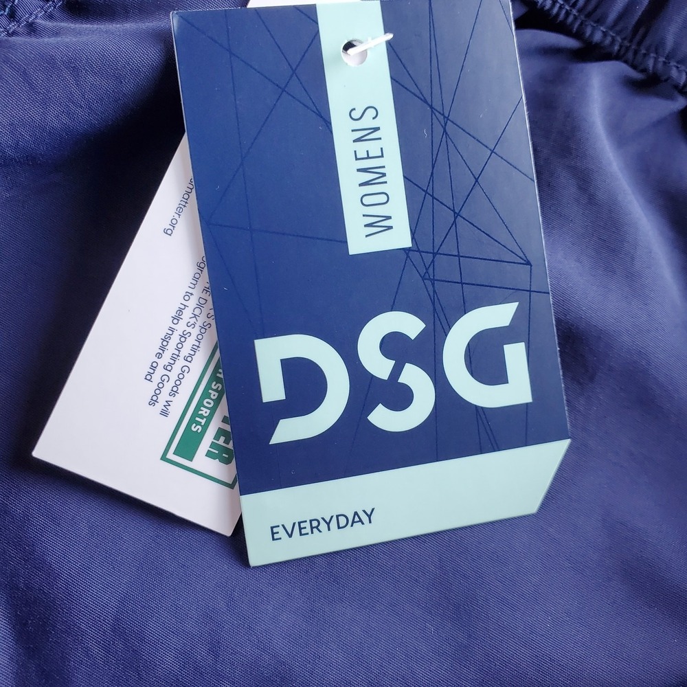 DSG High Rise Woven Short Womens XL Inkspot Blue Water Repellent Lightweight New - Picture 7 of 9